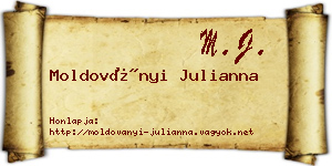 Moldoványi Julianna névjegykártya