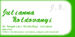 julianna moldovanyi business card